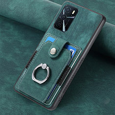 Custodia Silicone Morbida In Pelle Cover SD1 per Oppo A16s Verde