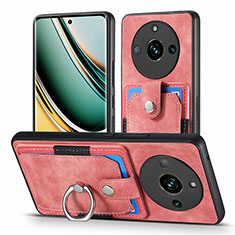 Custodia Silicone Morbida In Pelle Cover SD1 per Realme 11 Pro 5G Rosa