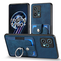 Custodia Silicone Morbida In Pelle Cover SD1 per Realme 9 Pro+ Plus 5G Blu