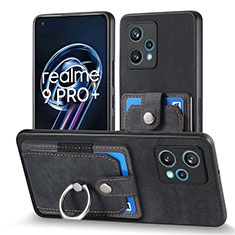 Custodia Silicone Morbida In Pelle Cover SD1 per Realme 9 Pro+ Plus 5G Nero