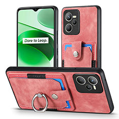 Custodia Silicone Morbida In Pelle Cover SD1 per Realme Narzo 50A Prime Rosa