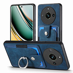 Custodia Silicone Morbida In Pelle Cover SD1 per Realme Narzo 60 Pro 5G Blu