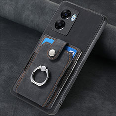 Custodia Silicone Morbida In Pelle Cover SD1 per Realme V23 5G Nero