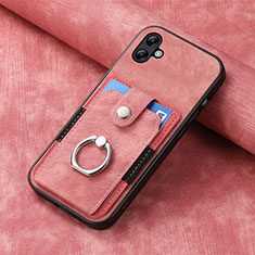Custodia Silicone Morbida In Pelle Cover SD1 per Samsung Galaxy A04 4G Rosa