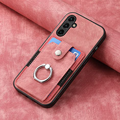 Custodia Silicone Morbida In Pelle Cover SD1 per Samsung Galaxy A34 5G Rosa