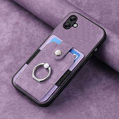 Custodia Silicone Morbida In Pelle Cover SD1 per Samsung Galaxy M04 Lavanda