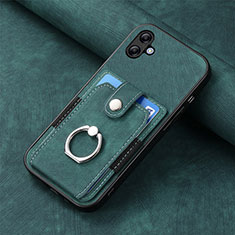 Custodia Silicone Morbida In Pelle Cover SD1 per Samsung Galaxy M04 Verde