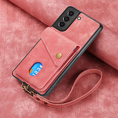 Custodia Silicone Morbida In Pelle Cover SD1 per Samsung Galaxy S22 5G Rosa