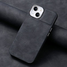 Custodia Silicone Morbida In Pelle Cover SD13 per Apple iPhone 14 Plus Nero