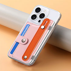 Custodia Silicone Morbida In Pelle Cover SD19 per Apple iPhone 14 Pro Rosa