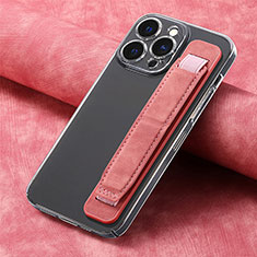 Custodia Silicone Morbida In Pelle Cover SD2 per Apple iPhone 14 Pro Rosa