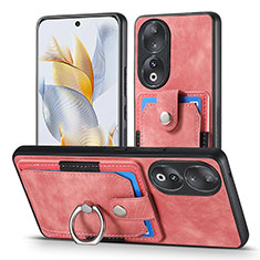 Custodia Silicone Morbida In Pelle Cover SD2 per Huawei Honor 90 5G Rosa