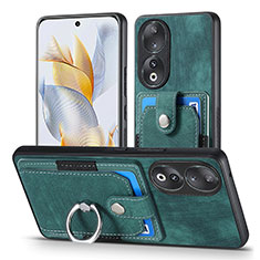 Custodia Silicone Morbida In Pelle Cover SD2 per Huawei Honor 90 5G Verde