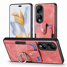 Custodia Silicone Morbida In Pelle Cover SD2 per Huawei Honor 90 Pro 5G Rosa