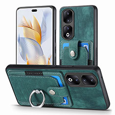 Custodia Silicone Morbida In Pelle Cover SD2 per Huawei Honor 90 Pro 5G Verde
