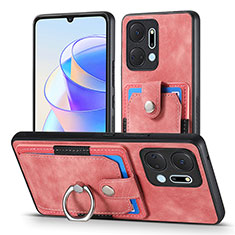 Custodia Silicone Morbida In Pelle Cover SD2 per Huawei Honor X7a Rosa