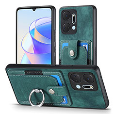 Custodia Silicone Morbida In Pelle Cover SD2 per Huawei Honor X7a Verde
