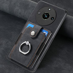 Custodia Silicone Morbida In Pelle Cover SD2 per Realme 11 Pro 5G Nero