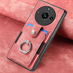 Custodia Silicone Morbida In Pelle Cover SD2 per Realme 11 Pro 5G Rosa