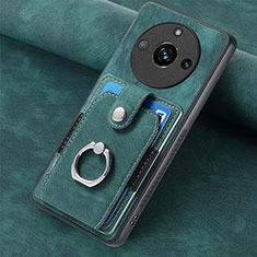 Custodia Silicone Morbida In Pelle Cover SD2 per Realme 11 Pro 5G Verde