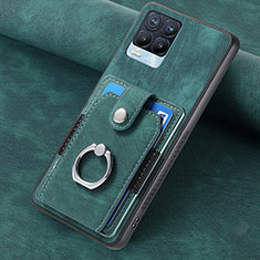 Custodia Silicone Morbida In Pelle Cover SD2 per Realme 8 Pro Verde