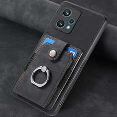 Custodia Silicone Morbida In Pelle Cover SD2 per Realme 9 Pro+ Plus 5G Nero