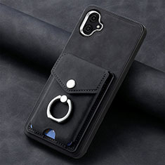 Custodia Silicone Morbida In Pelle Cover SD2 per Samsung Galaxy M04 Nero