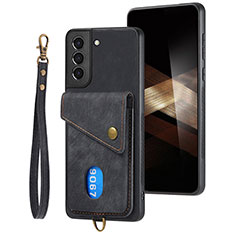 Custodia Silicone Morbida In Pelle Cover SD2 per Samsung Galaxy S24 Plus 5G Nero