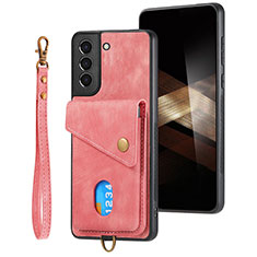Custodia Silicone Morbida In Pelle Cover SD2 per Samsung Galaxy S24 Plus 5G Rosa