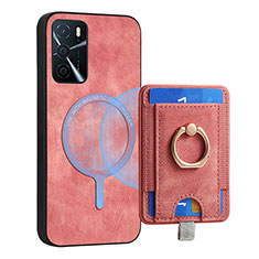 Custodia Silicone Morbida In Pelle Cover SD3 per Oppo A54s Rosa