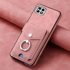 Custodia Silicone Morbida In Pelle Cover SD3 per Samsung Galaxy A22 5G Rosa