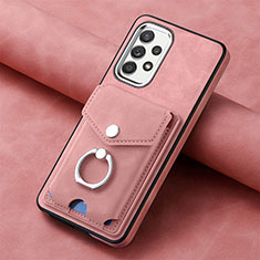 Custodia Silicone Morbida In Pelle Cover SD3 per Samsung Galaxy A53 5G Rosa