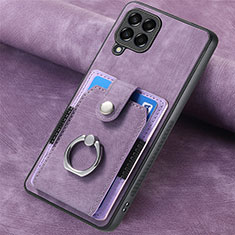 Custodia Silicone Morbida In Pelle Cover SD3 per Samsung Galaxy M33 5G Viola