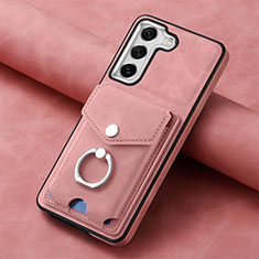 Custodia Silicone Morbida In Pelle Cover SD3 per Samsung Galaxy S21 FE 5G Rosa