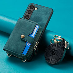 Custodia Silicone Morbida In Pelle Cover SD3 per Samsung Galaxy S22 5G Verde