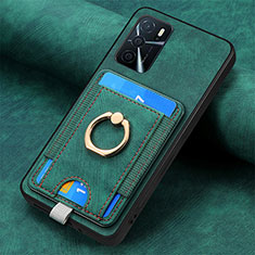 Custodia Silicone Morbida In Pelle Cover SD4 per Oppo A16s Verde