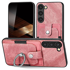 Custodia Silicone Morbida In Pelle Cover SD5 per Samsung Galaxy S24 Plus 5G Rosa