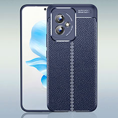 Custodia Silicone Morbida In Pelle Cover WL1 per Huawei Honor 100 5G Blu