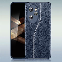 Custodia Silicone Morbida In Pelle Cover WL1 per Huawei Honor 100 Pro 5G Blu