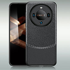Custodia Silicone Morbida In Pelle Cover WL1 per Huawei Mate 60 Pro+ Plus Nero