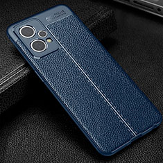 Custodia Silicone Morbida In Pelle Cover WL1 per Realme 9 Pro+ Plus 5G Blu