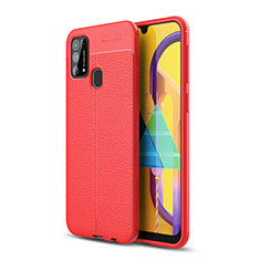 Custodia Silicone Morbida In Pelle Cover WL1 per Samsung Galaxy M31 Prime Edition Rosso