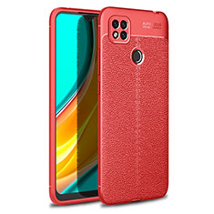 Custodia Silicone Morbida In Pelle Cover WL1 per Xiaomi POCO C3 Rosso