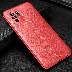 Custodia Silicone Morbida In Pelle Cover WL1 per Xiaomi Redmi Note 11 SE India 4G Rosso