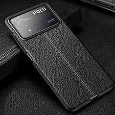 Custodia Silicone Morbida In Pelle Cover WL1 per Xiaomi Redmi Note 11E Pro 5G Nero