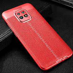 Custodia Silicone Morbida In Pelle Cover WL2 per Xiaomi Redmi 10X 5G Rosso
