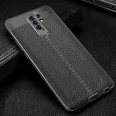 Custodia Silicone Morbida In Pelle Cover WL2 per Xiaomi Redmi 9 Nero