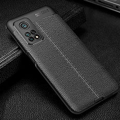 Custodia Silicone Morbida In Pelle Cover WL2 per Xiaomi Redmi K30S 5G Nero