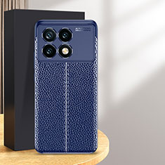 Custodia Silicone Morbida In Pelle Cover WL2 per Xiaomi Redmi K70 Pro 5G Blu