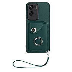 Custodia Silicone Morbida In Pelle Cover XK1 per Huawei Honor 90 Lite 5G Verde